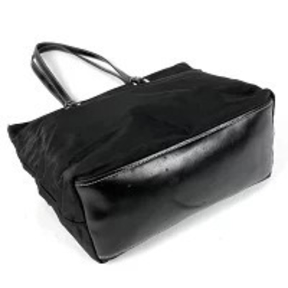 Prada Plate Crossbody Tote Nero Black Shoulder Bag Tessuto Black